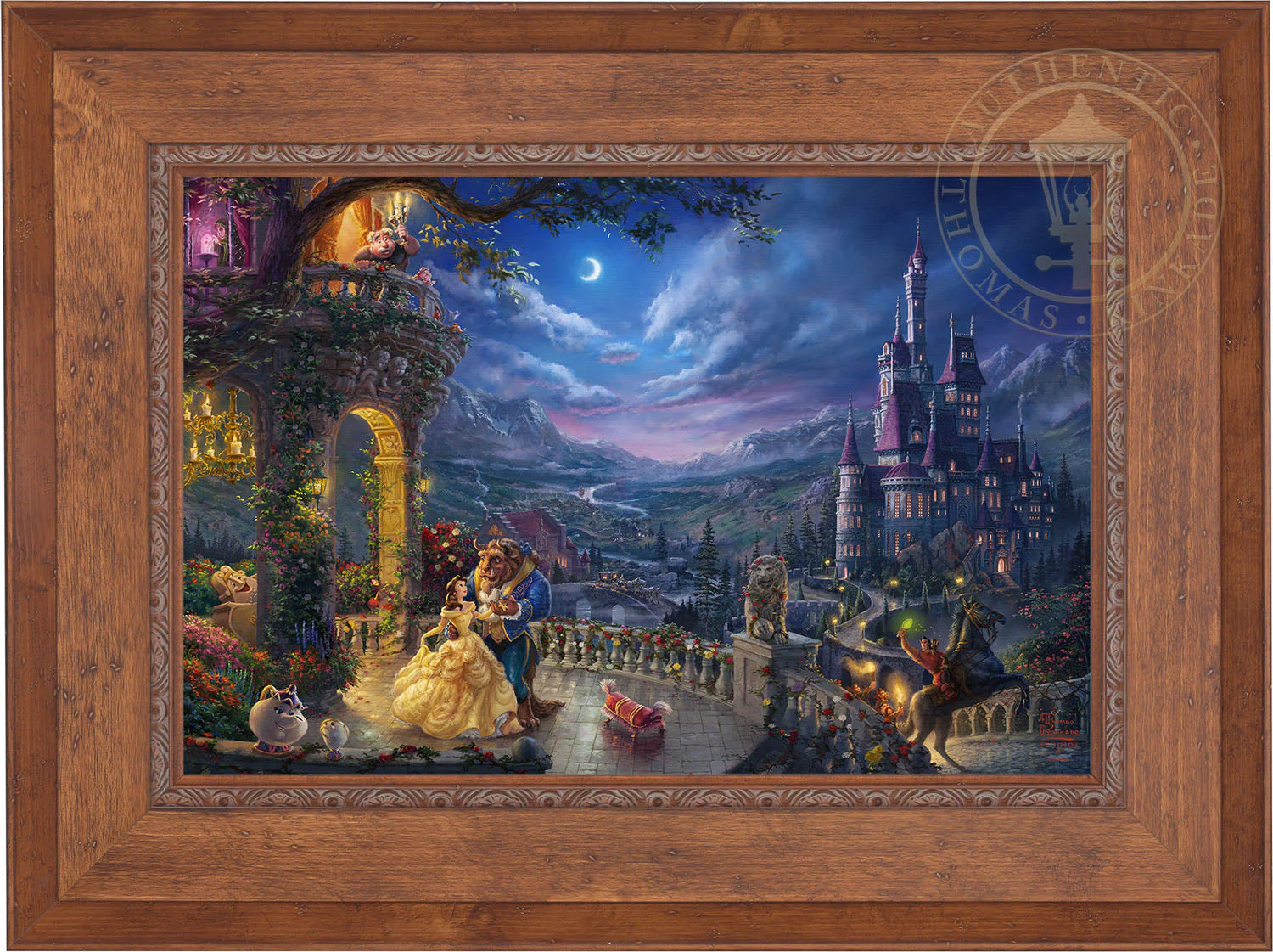 Disney Beauty and the Beast Dancing in the Moonlight - Jewel Edition Art - Image 17