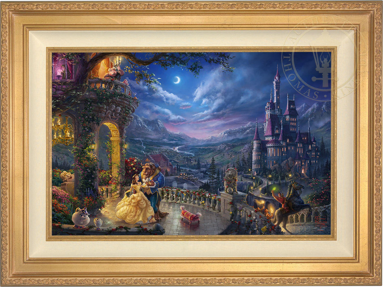 Disney Beauty and the Beast Dancing in the Moonlight - Jewel Edition Art - Image 2