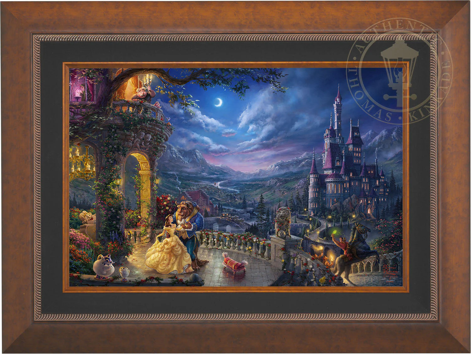 Disney Beauty and the Beast Dancing in the Moonlight - Jewel Edition Art - Image 3