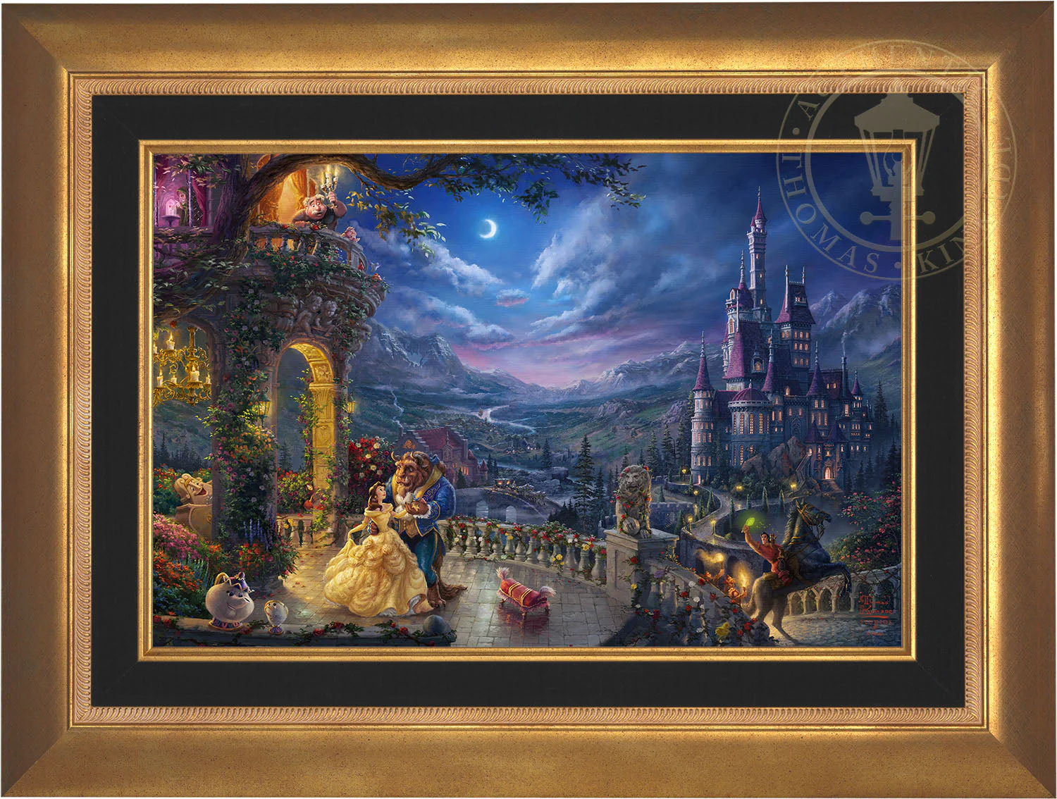 Disney Beauty and the Beast Dancing in the Moonlight - Jewel Edition Art - Image 4