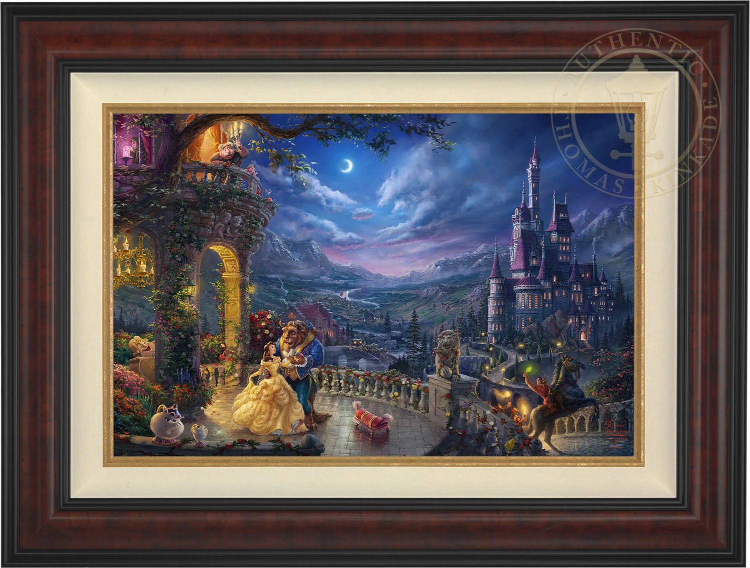 Disney Beauty and the Beast Dancing in the Moonlight - Jewel Edition Art - Image 5