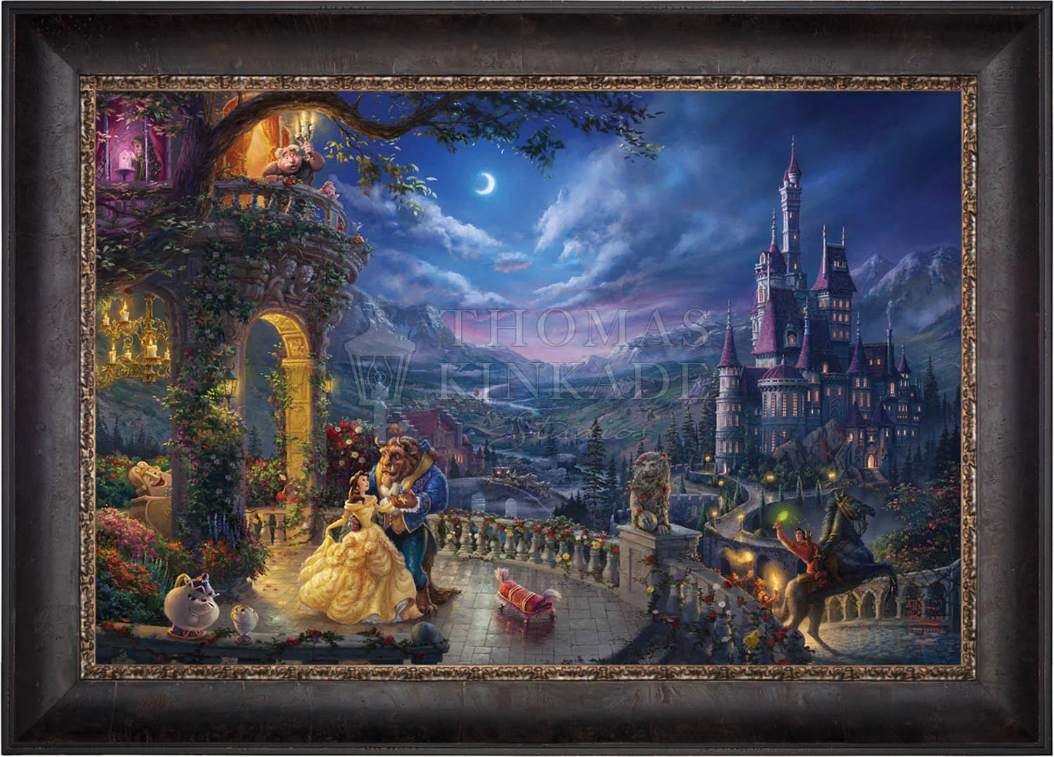 Disney Beauty and the Beast Dancing in the Moonlight - Jewel Edition Art - Image 6