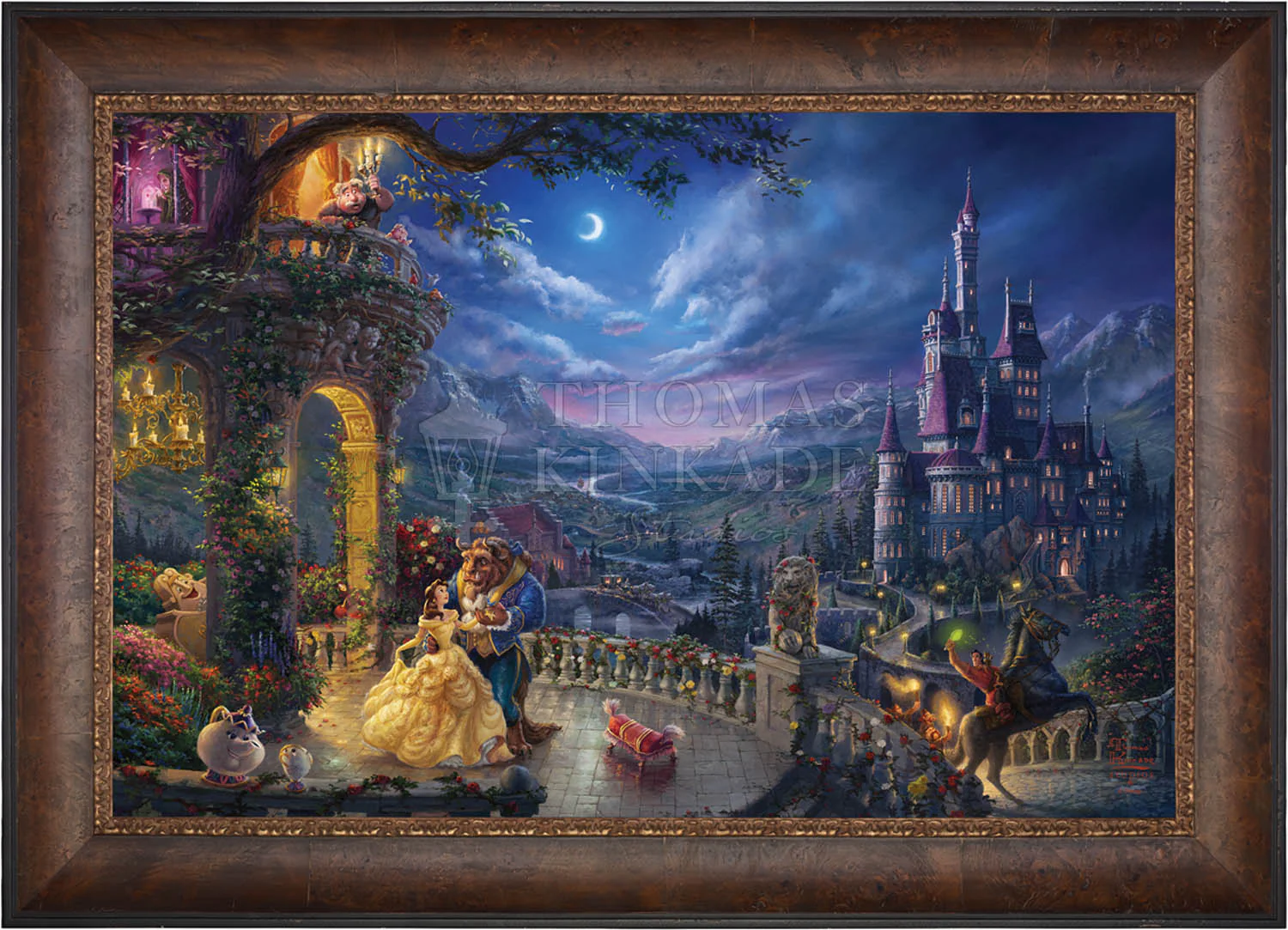 Disney Beauty and the Beast Dancing in the Moonlight - Jewel Edition Art - Image 7