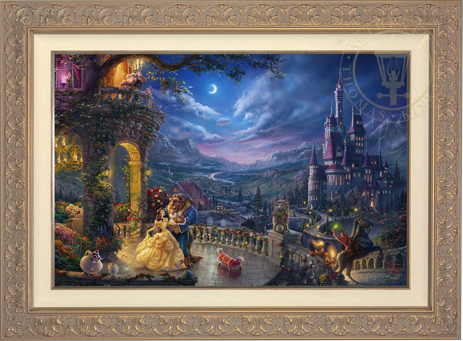 Disney Beauty and the Beast Dancing in the Moonlight - Jewel Edition Art - Image 8