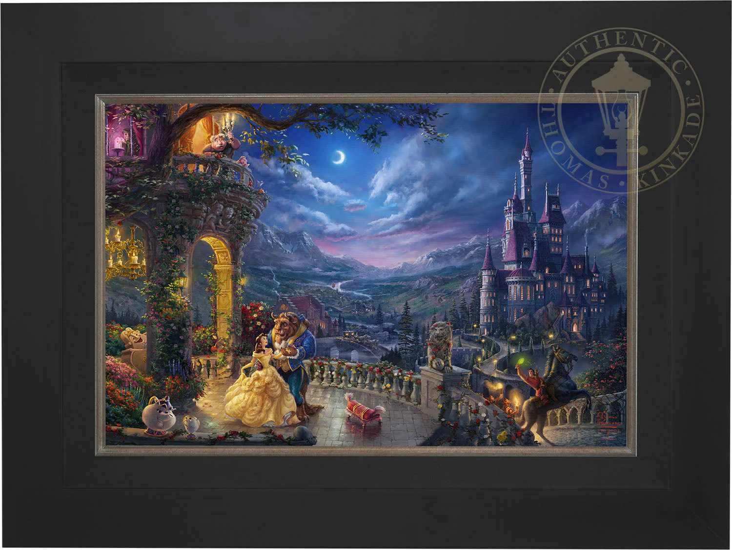 Disney Beauty and the Beast Dancing in the Moonlight - Jewel Edition Art - Image 9