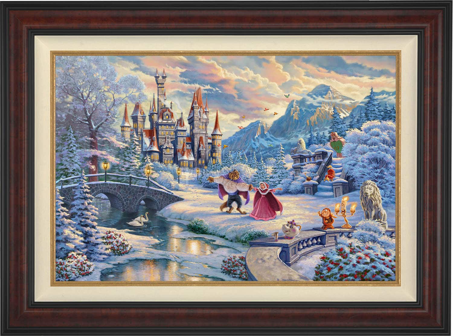 Disney Beauty and the Beast's Winter Enchantment - Limited Edition Canvas