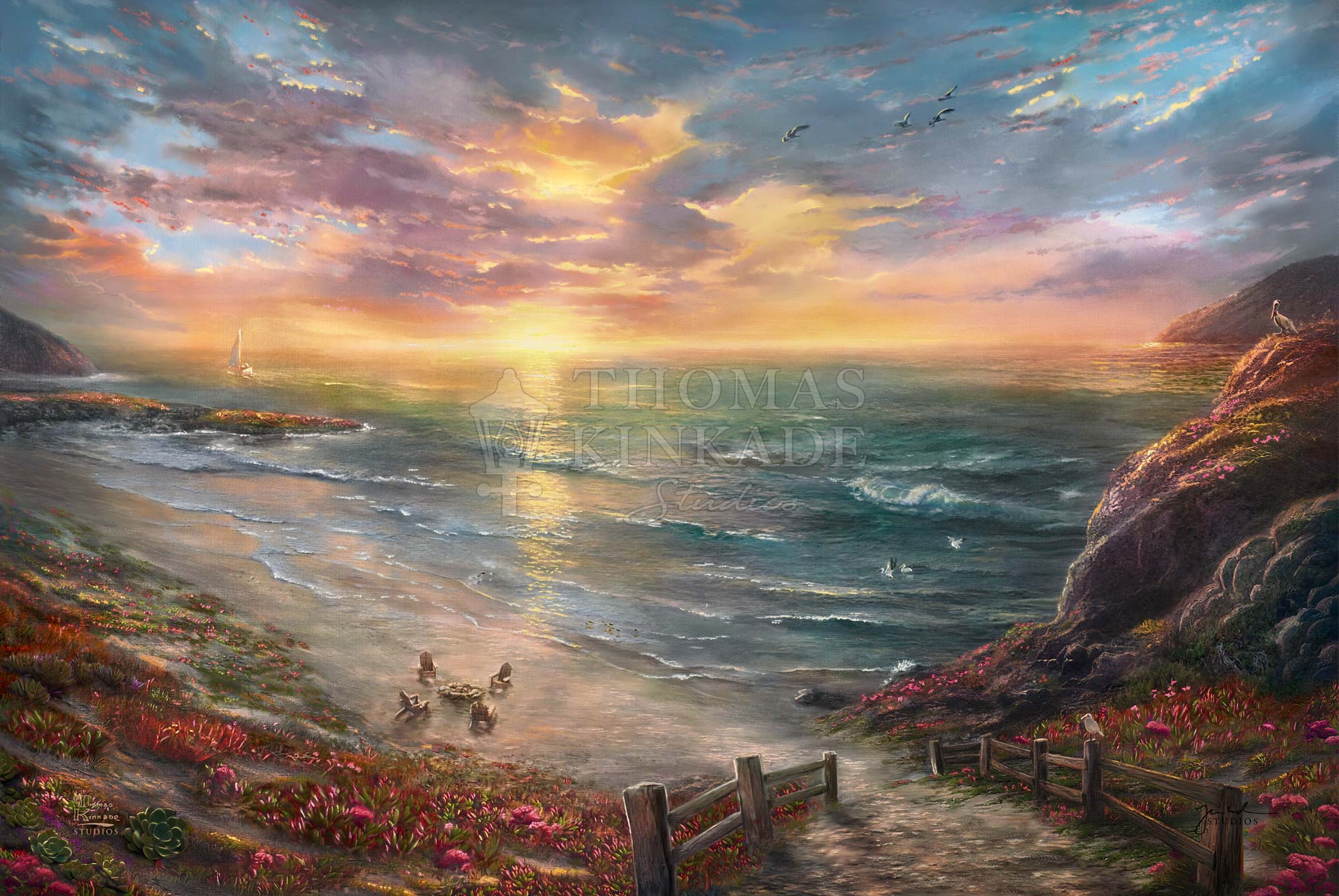 Beachside Gathering - Limited Edition Canvas - Image 17