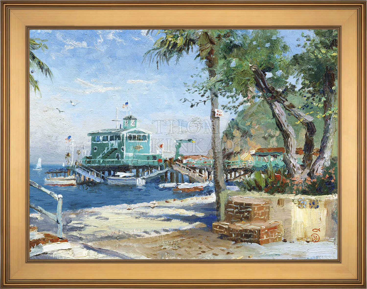 Catalina, Rosies on the Pier - Limited Edition Canvas - Image 15