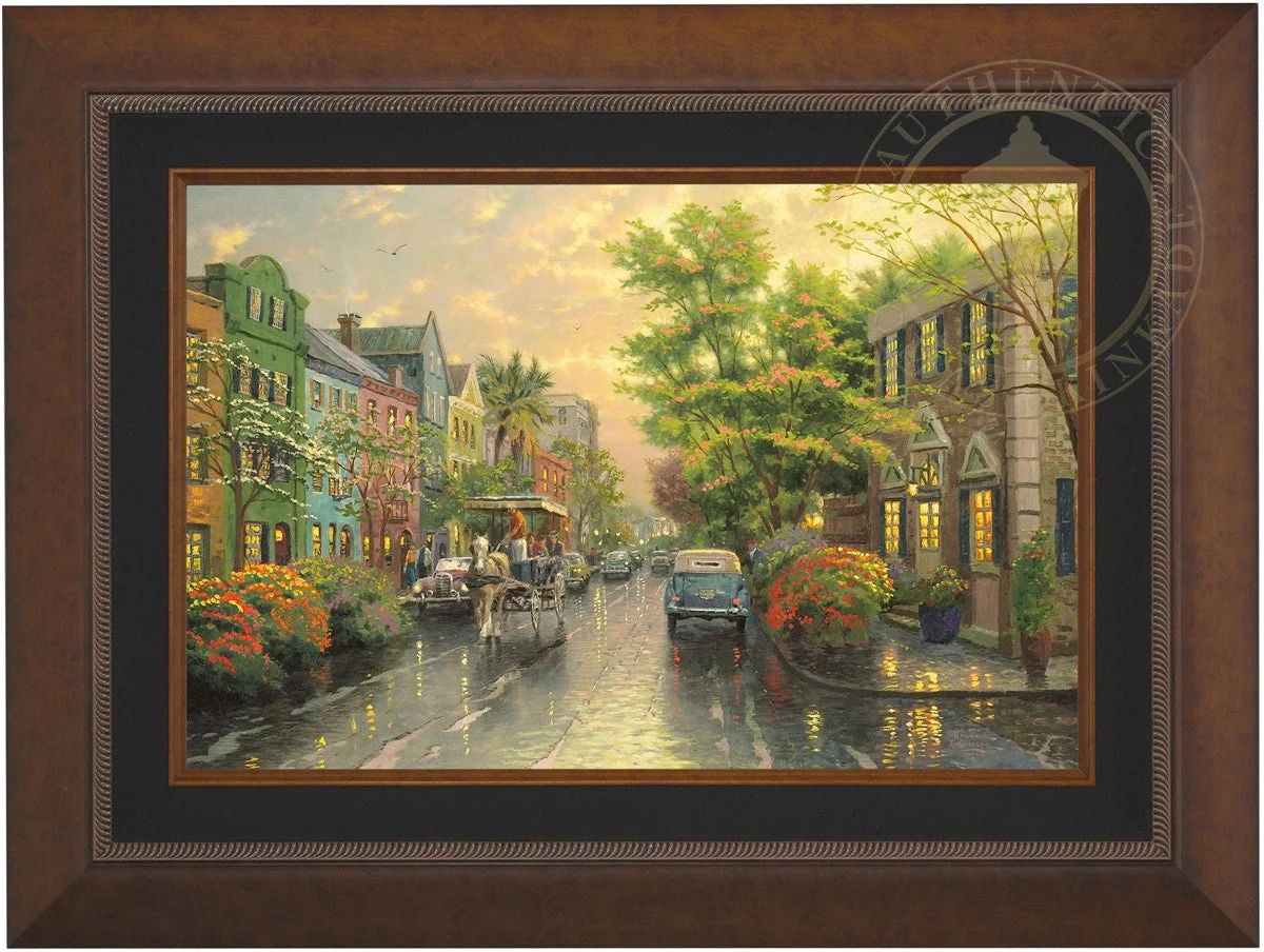 Charleston, Sunset on Rainbow Row - Limited Edition Canvas - Image 3