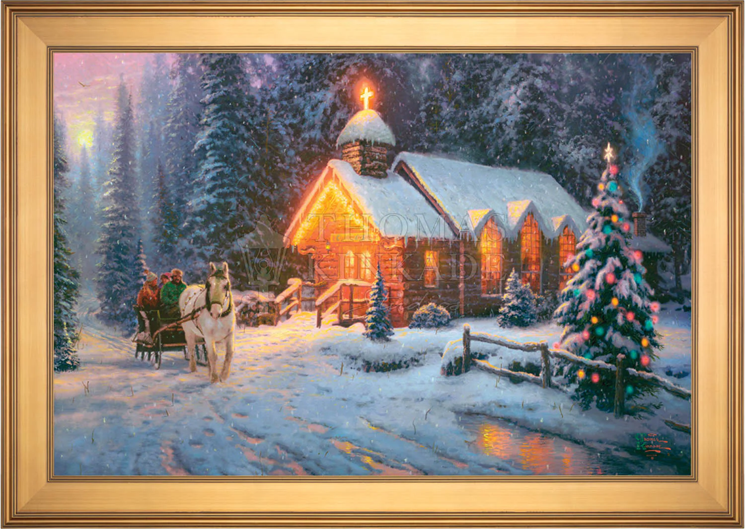 Christmas Chapel I - Limited Edition Canvas - Image 15
