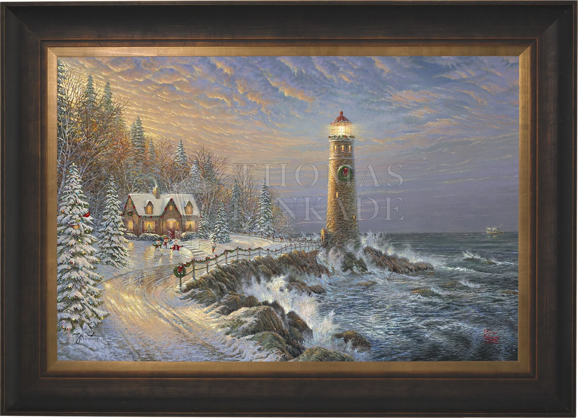 Christmas Lighthouse - Limited Edition Canvas - Image 11