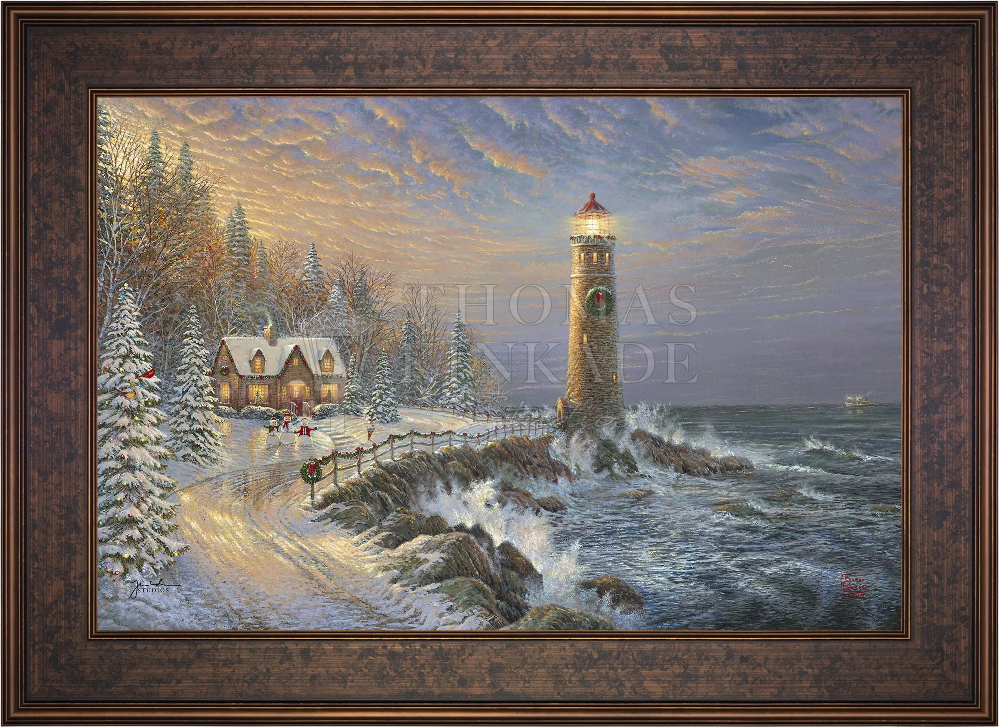 Christmas Lighthouse - Limited Edition Canvas - Image 12