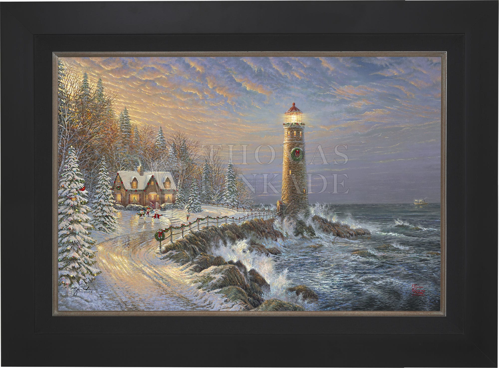 Christmas Lighthouse - Limited Edition Canvas - Image 8