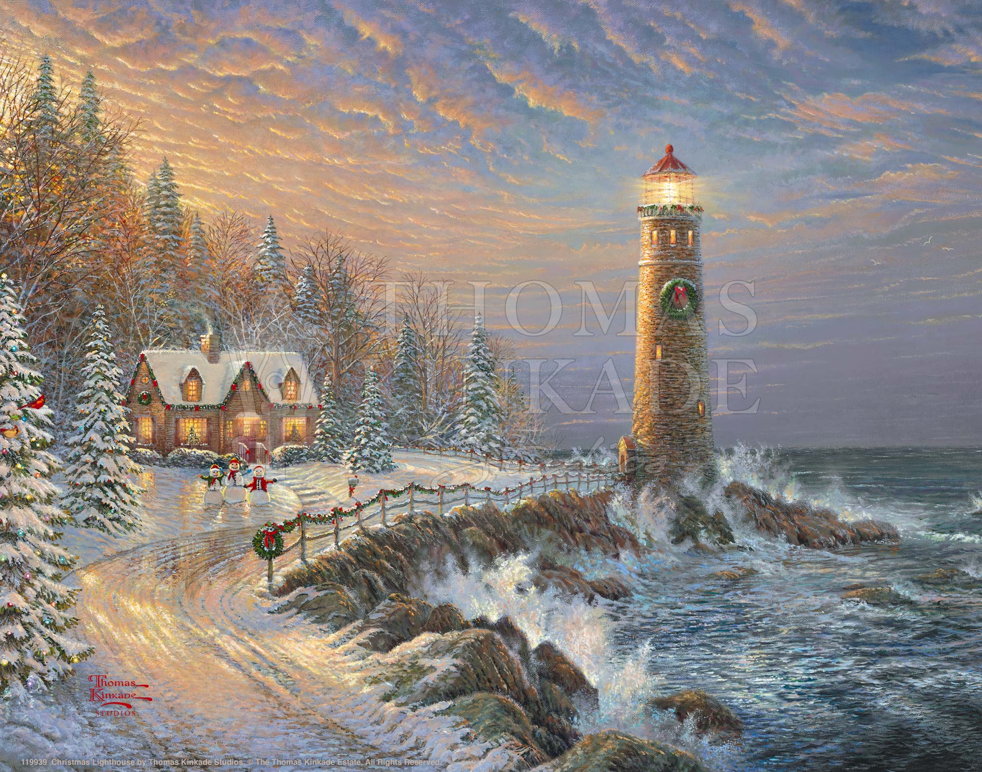 Christmas Lighthouse - Art Prints - Image 5
