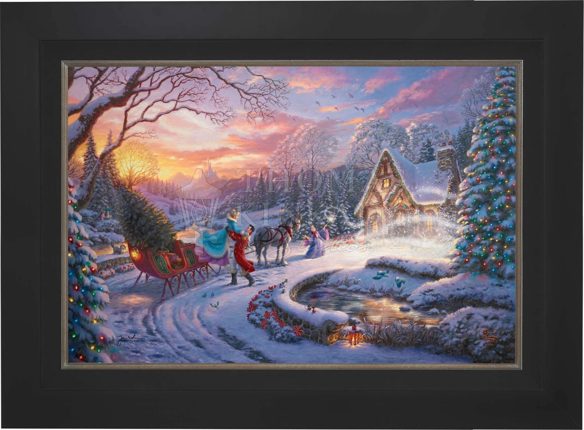 Disney Cinderella Bringing Home the Tree - Limited Edition Canvas - Image 12