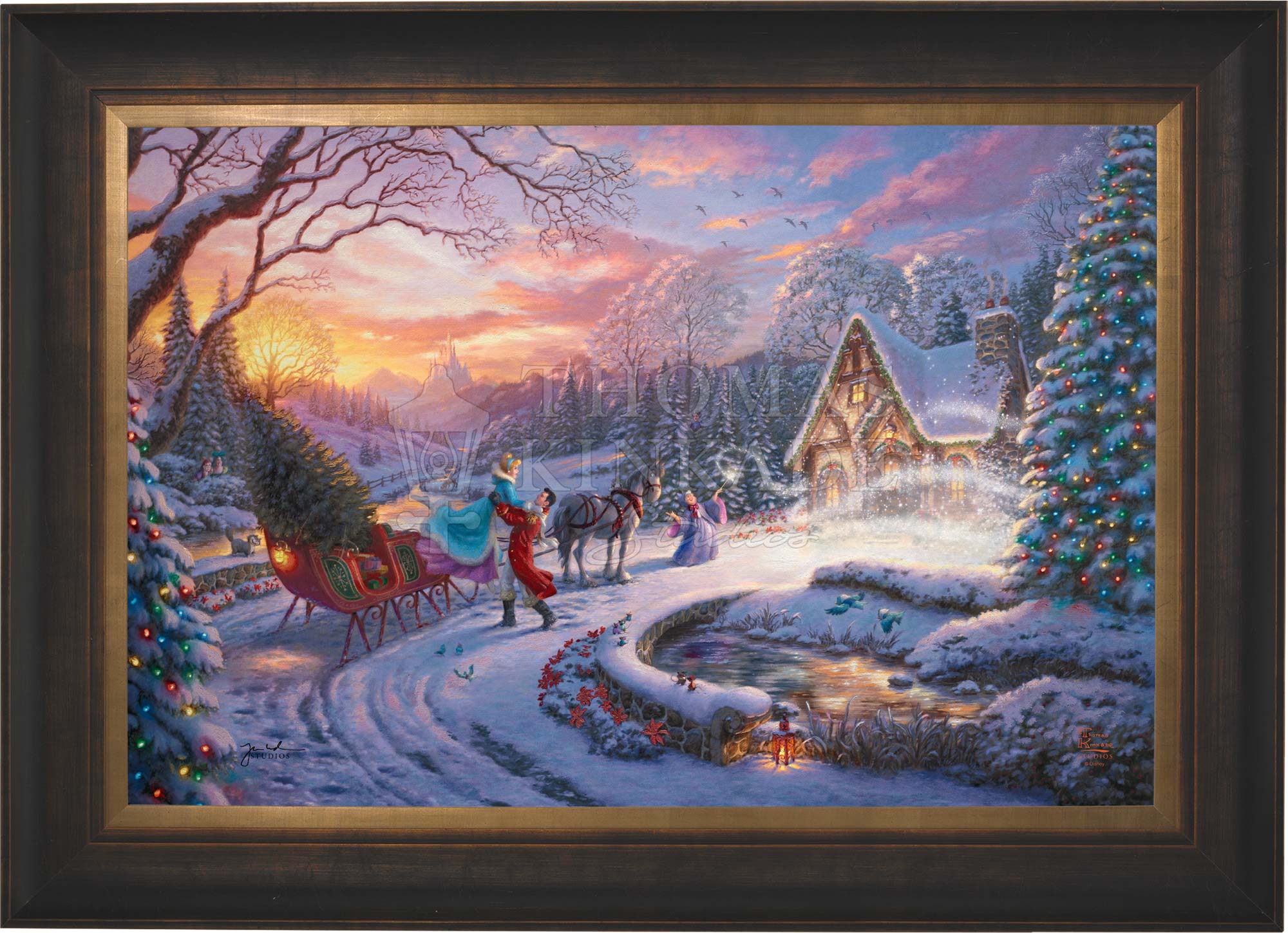 Disney Cinderella Bringing Home the Tree - Limited Edition Canvas - Image 15