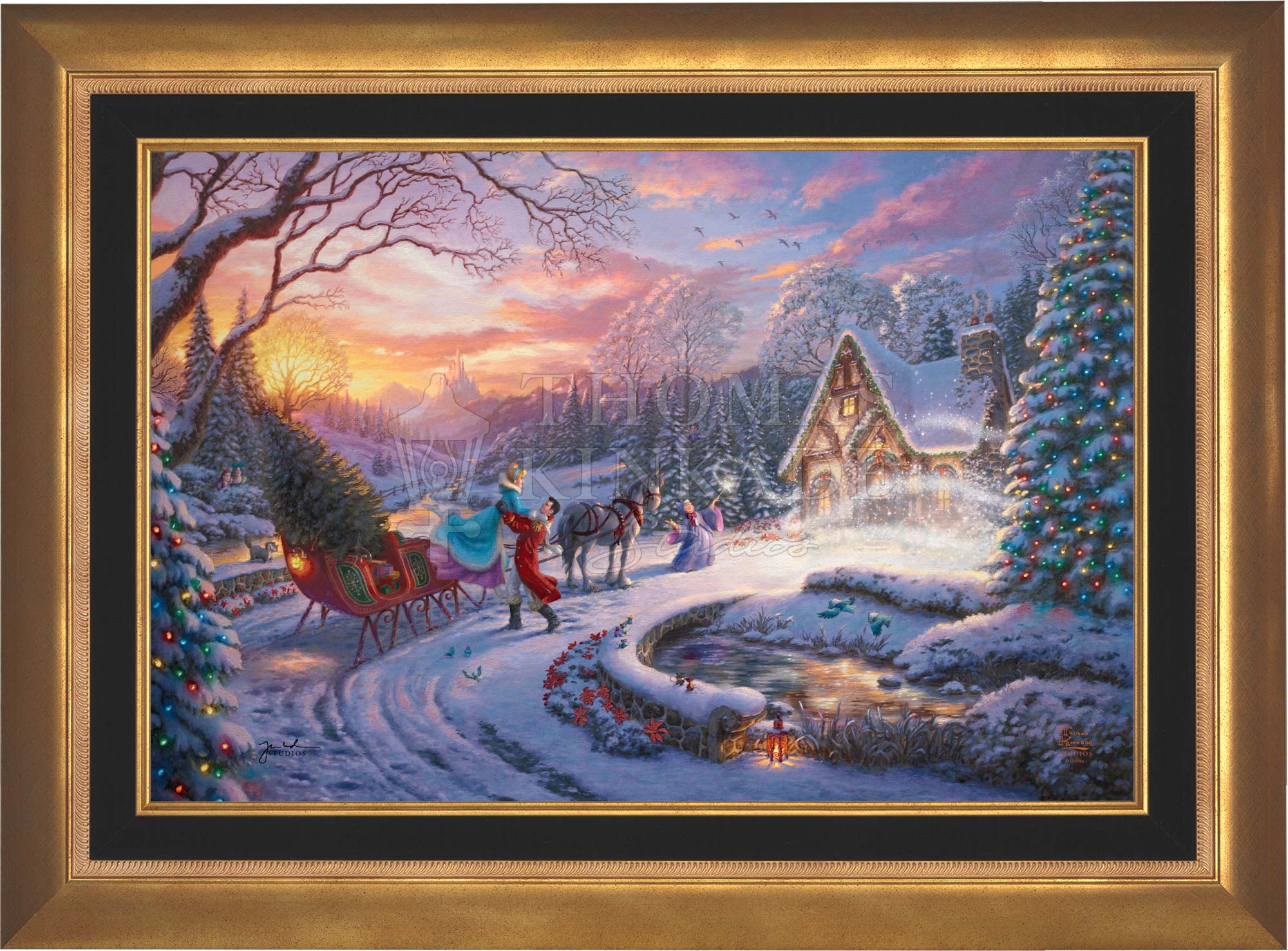 Disney Cinderella Bringing Home the Tree - Limited Edition Canvas - Image 5
