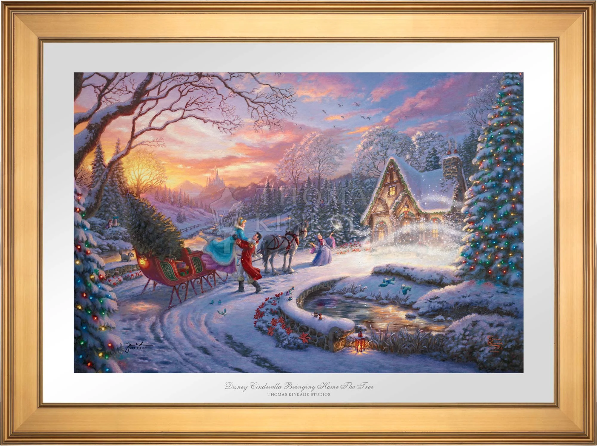 Disney Cinderella Bringing Home the Tree - Limited Edition Paper - Image 3