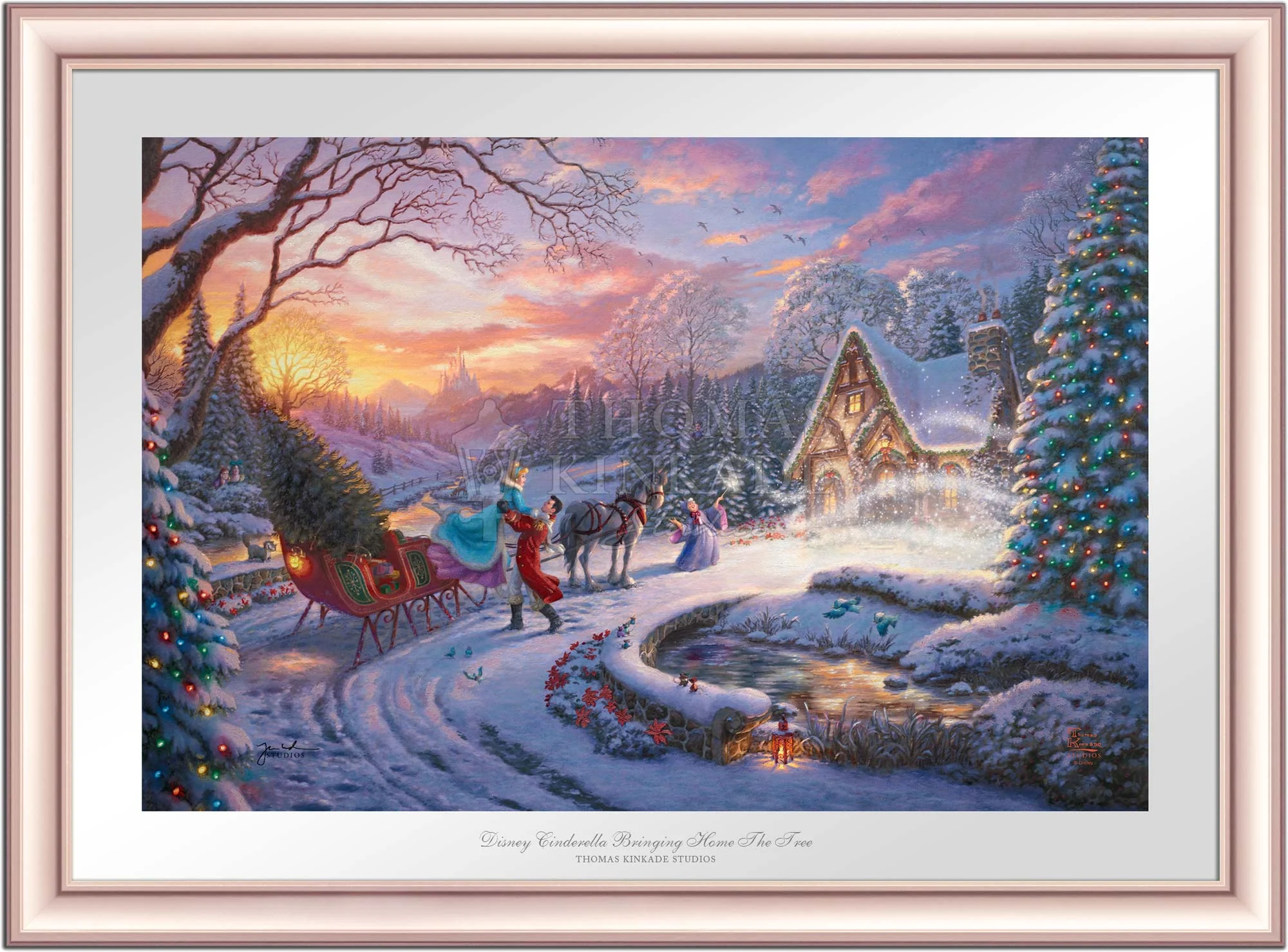 Disney Cinderella Bringing Home the Tree - Limited Edition Paper - Image 4