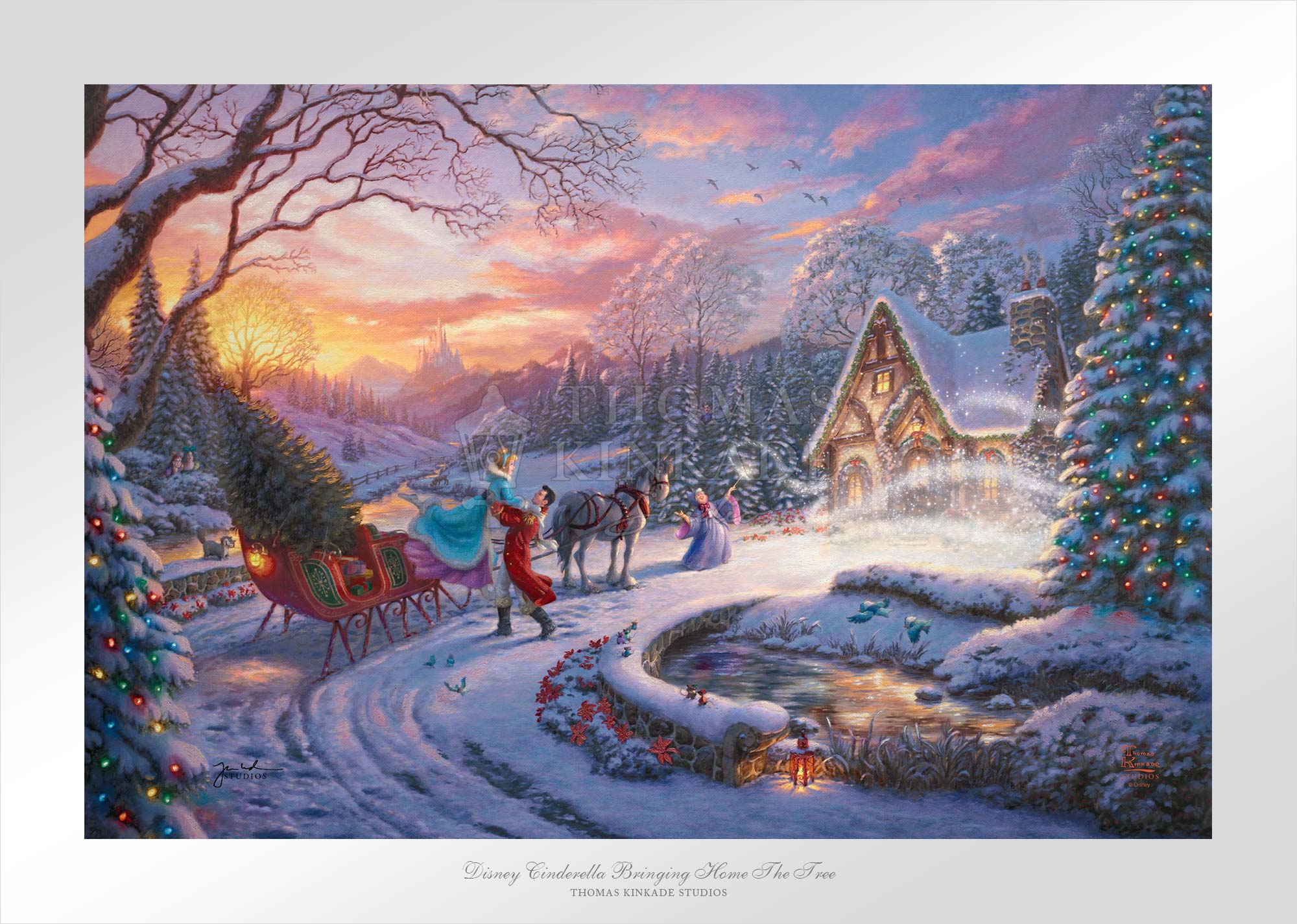 Disney Cinderella Bringing Home the Tree - Limited Edition Paper - Image 7
