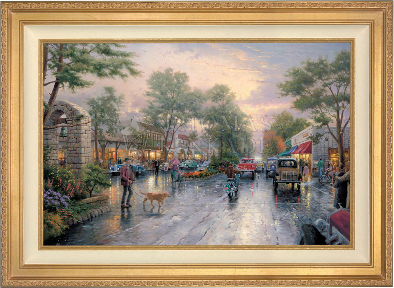 Carmel, Sunset on Ocean Avenue - Limited Edition Canvas - Image 2