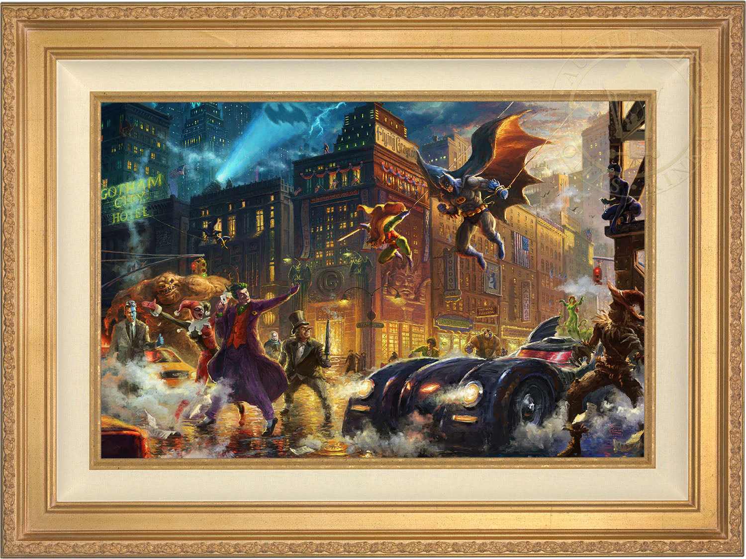 The Dark Knight™ Saves Gotham City™ - Limited Edition Canvas - Image 2