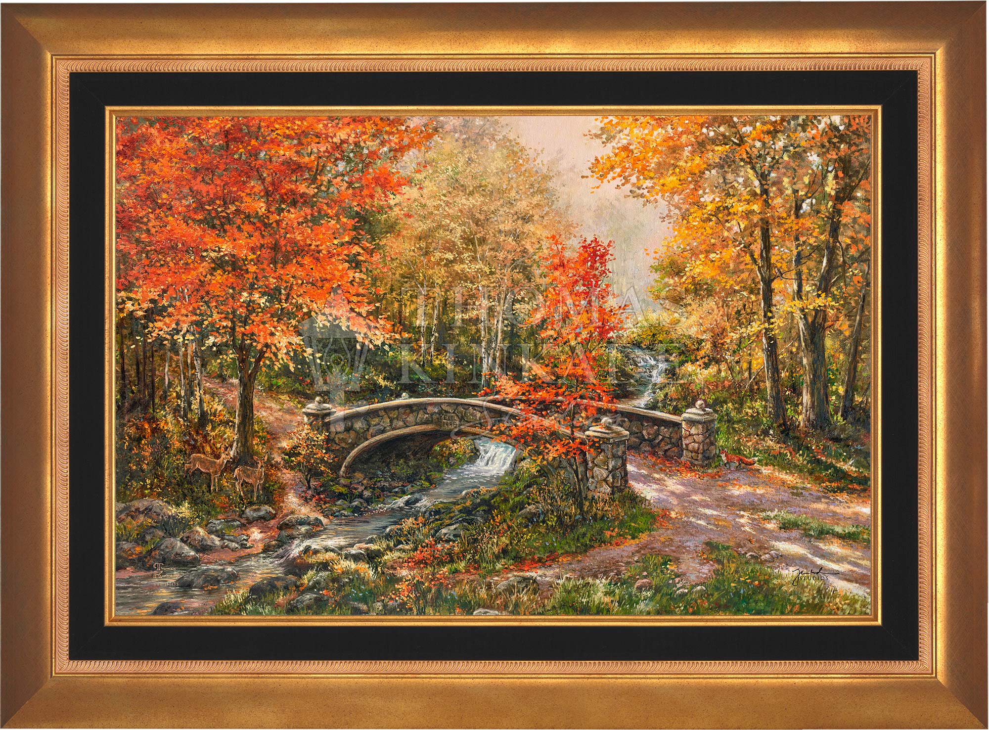 Fall at Fox Creek Bridge - Limited Edition Canvas - Image 4