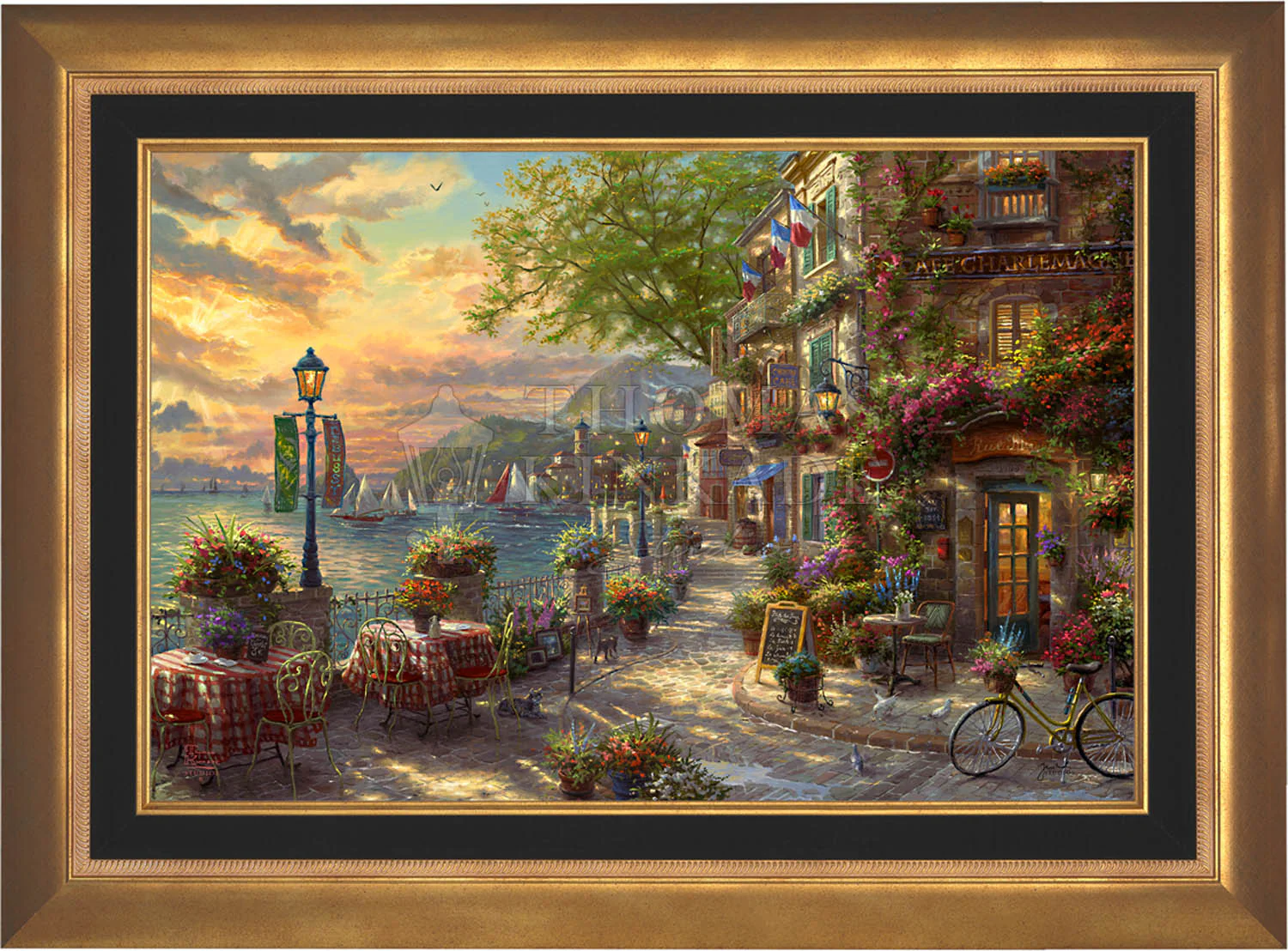 French Riviera Café - Limited Edition Canvas - Image 4