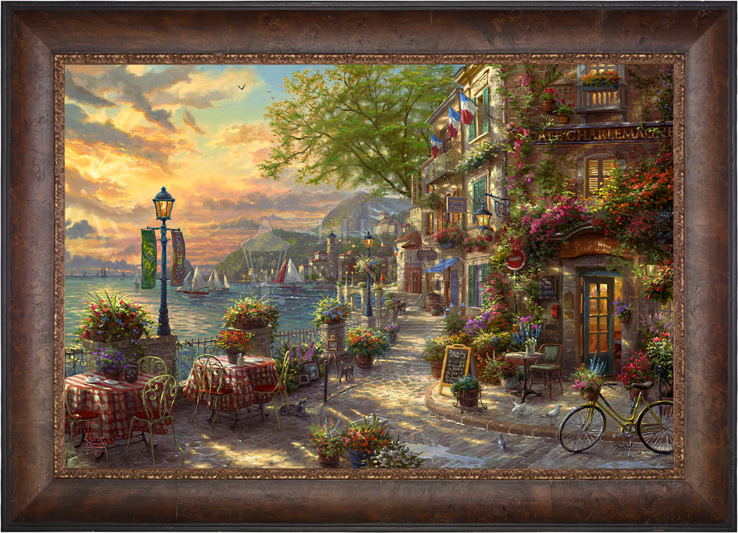 French Riviera Café - Limited Edition Canvas - Image 6