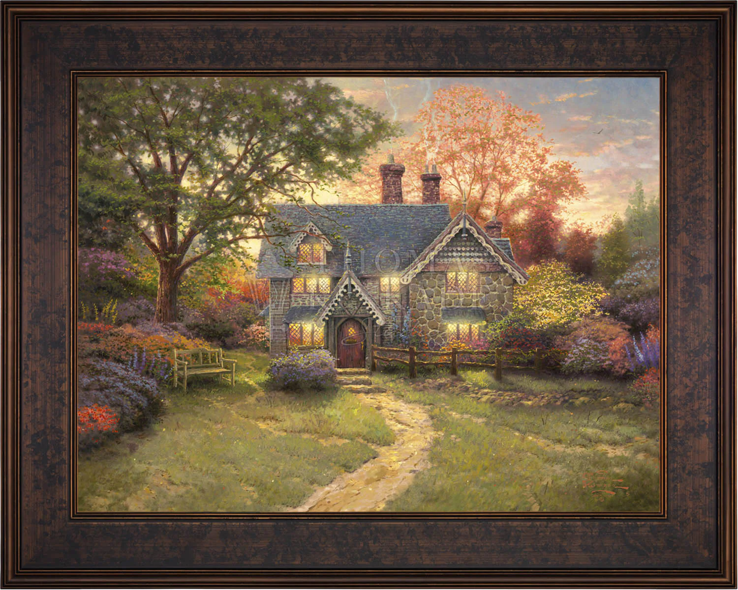 Gingerbread Cottage - Limited Edition Canvas - Image 12