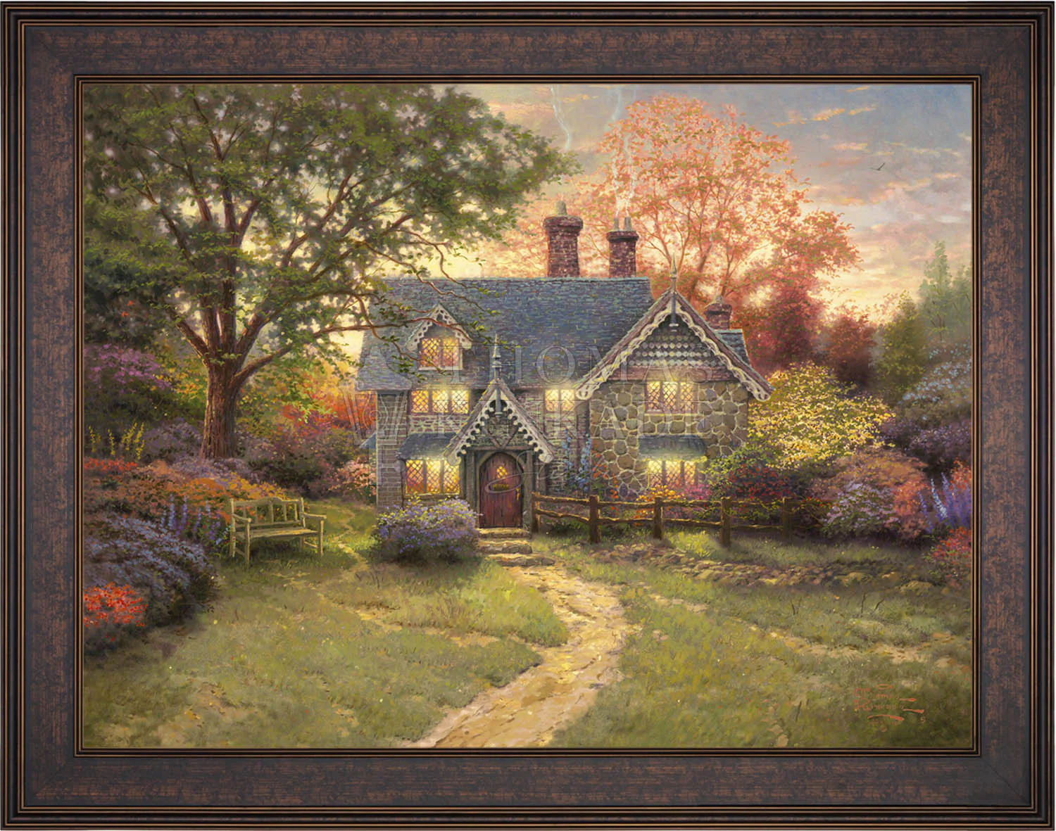 Gingerbread Cottage - Limited Edition Canvas - Image 13