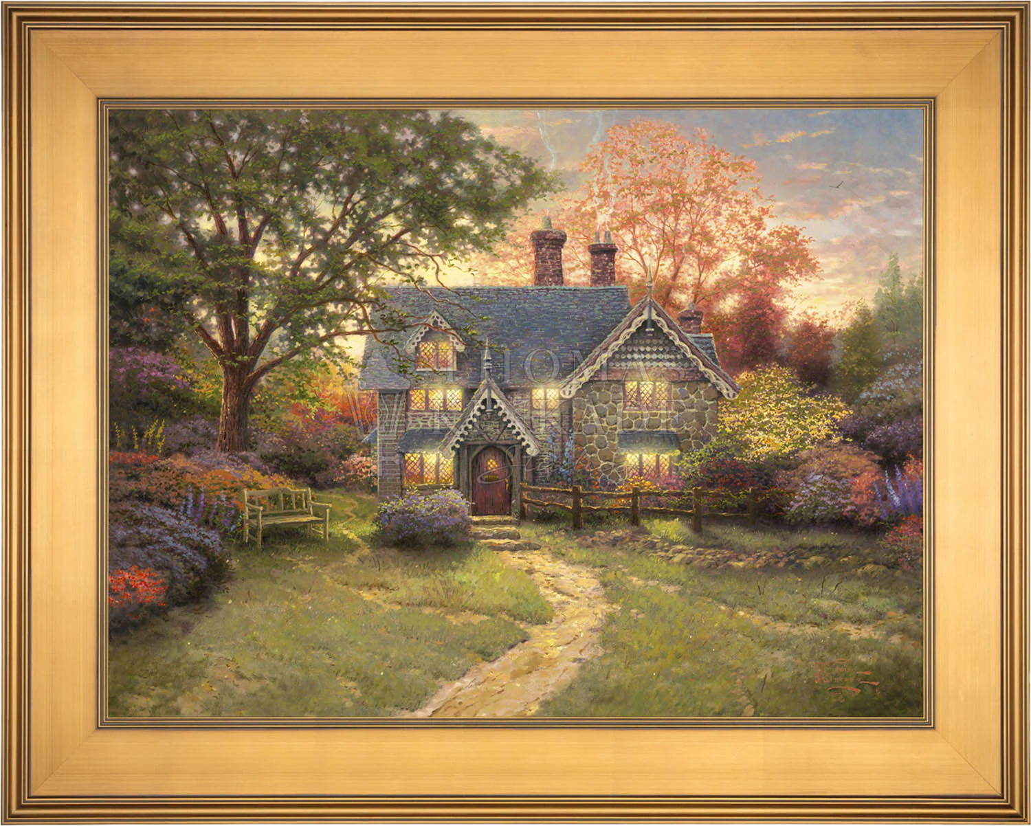 Gingerbread Cottage - Limited Edition Canvas - Image 14