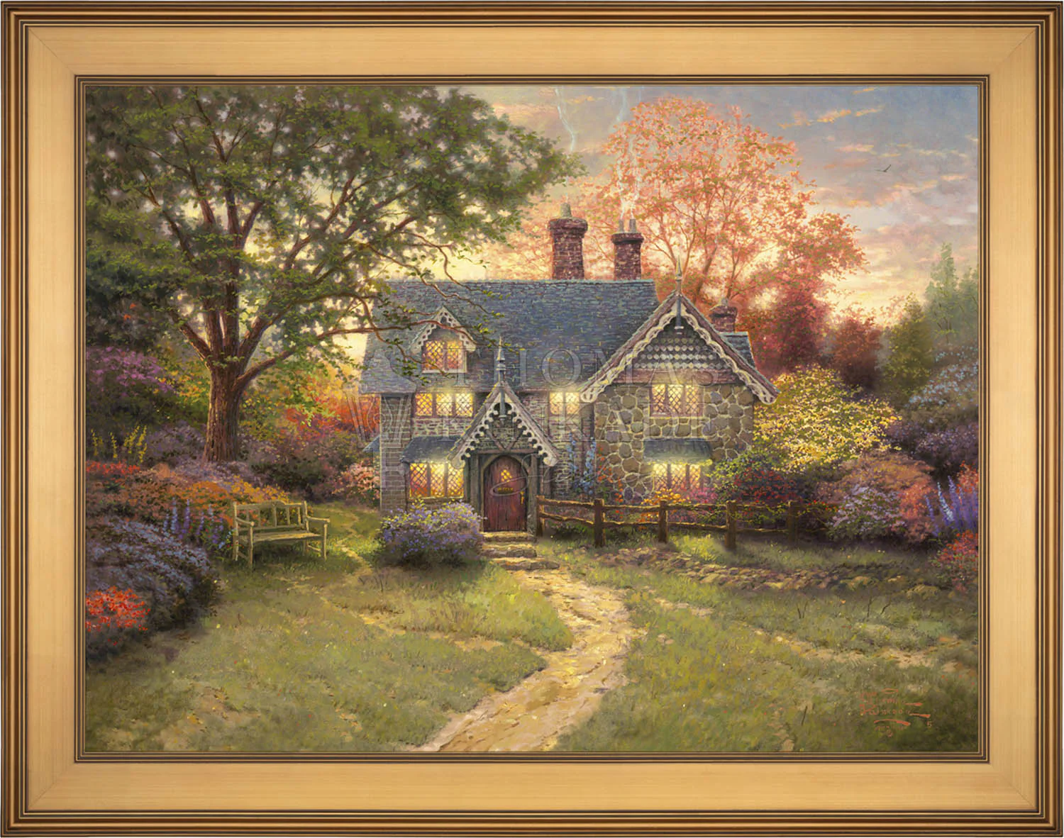 Gingerbread Cottage - Limited Edition Canvas - Image 15
