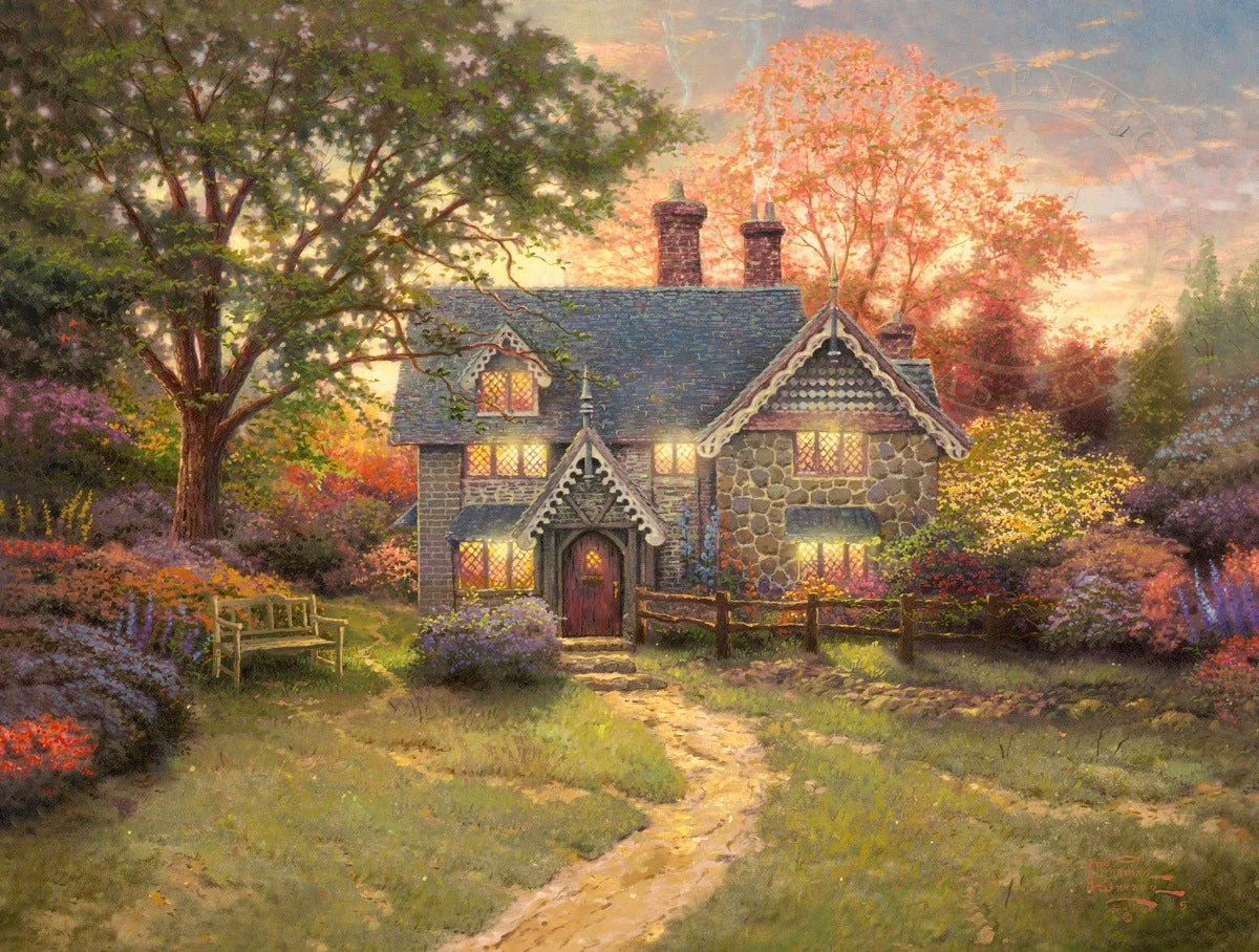 Gingerbread Cottage - Limited Edition Canvas - Image 17