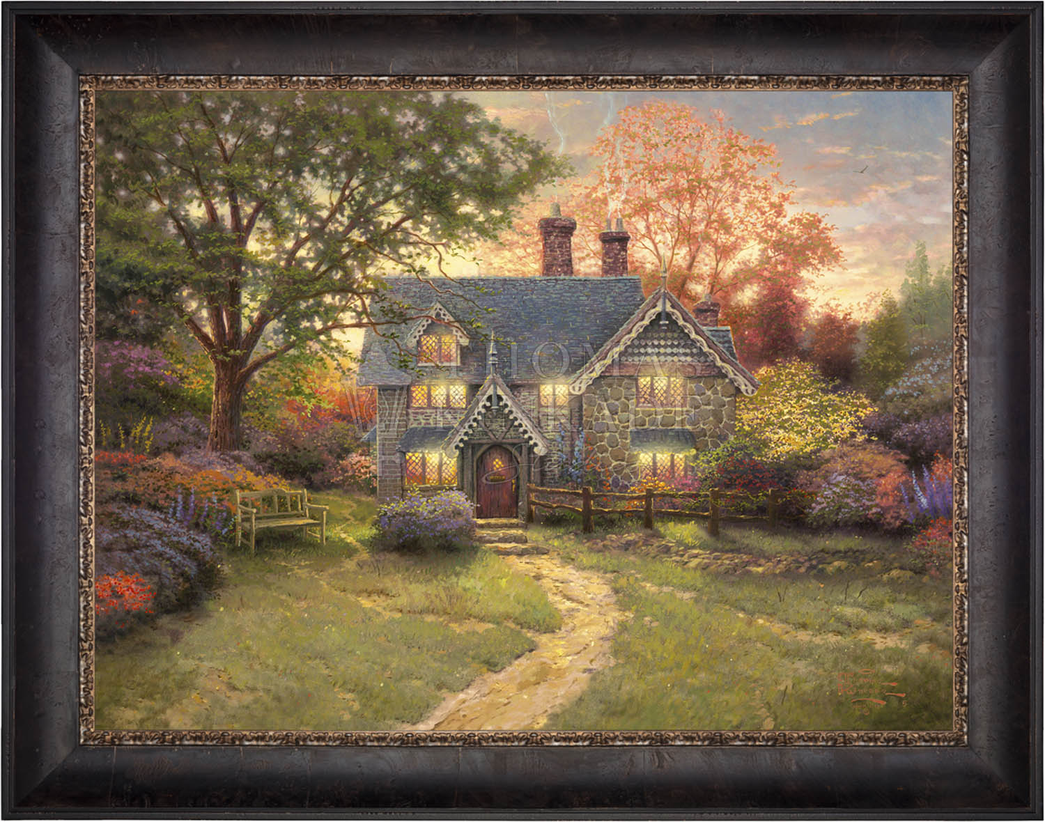 Gingerbread Cottage - Limited Edition Canvas - Image 5