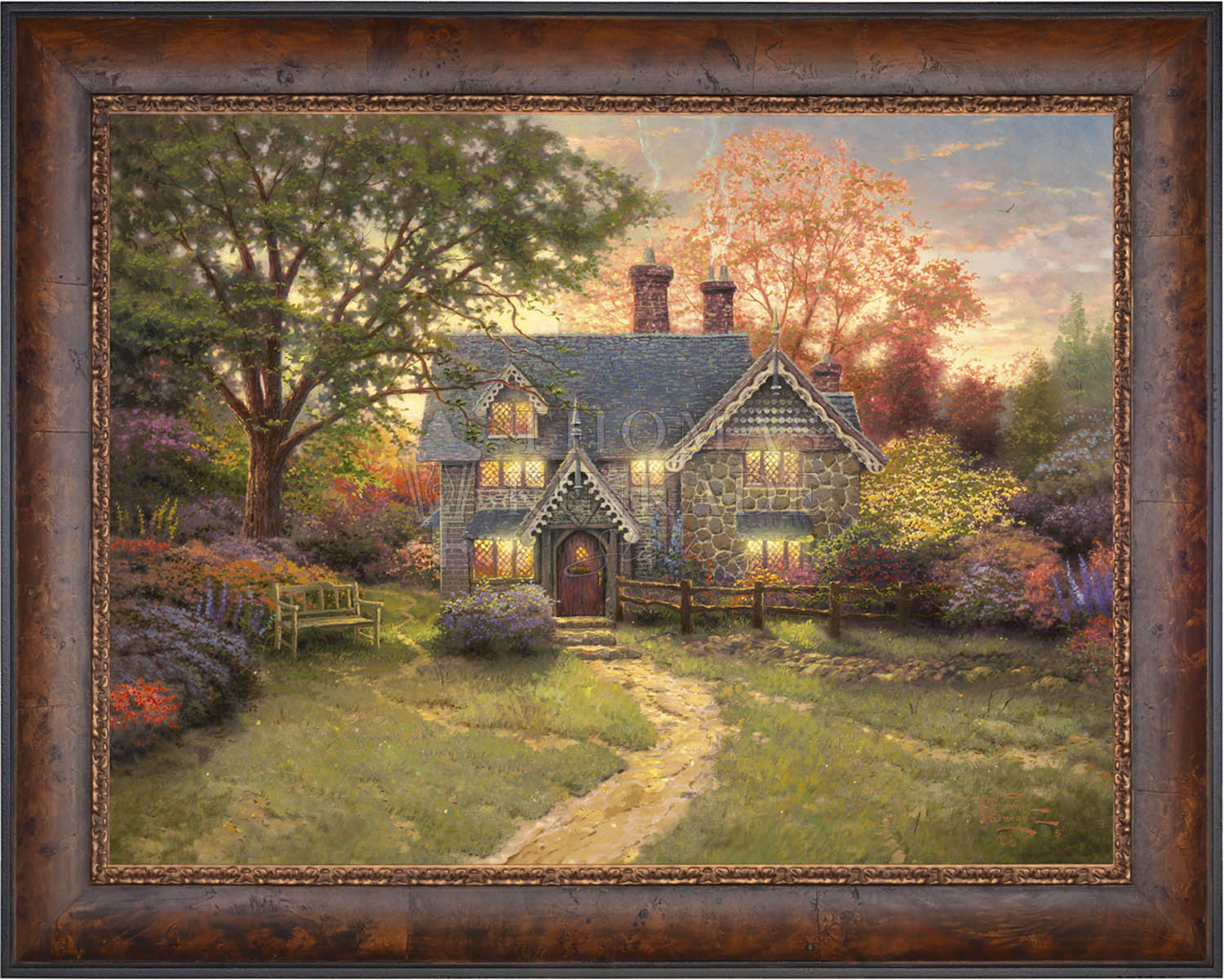 Gingerbread Cottage - Limited Edition Canvas - Image 6