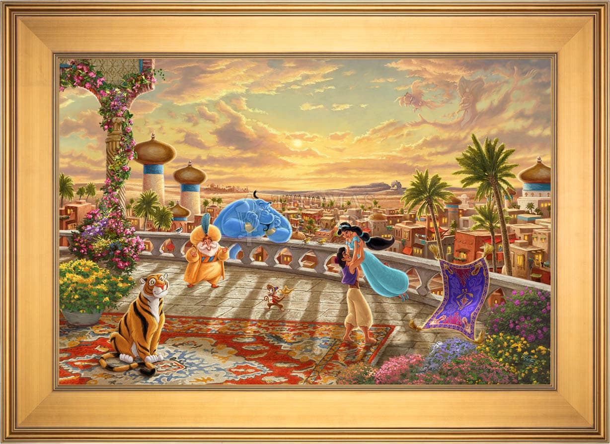 Disney Jasmine Dancing in the Desert Sunset - Limited Edition Canvas - Image 20