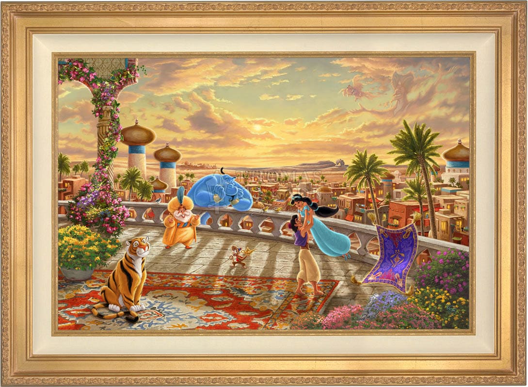 Disney Jasmine Dancing in the Desert Sunset - Limited Edition Canvas - Image 3