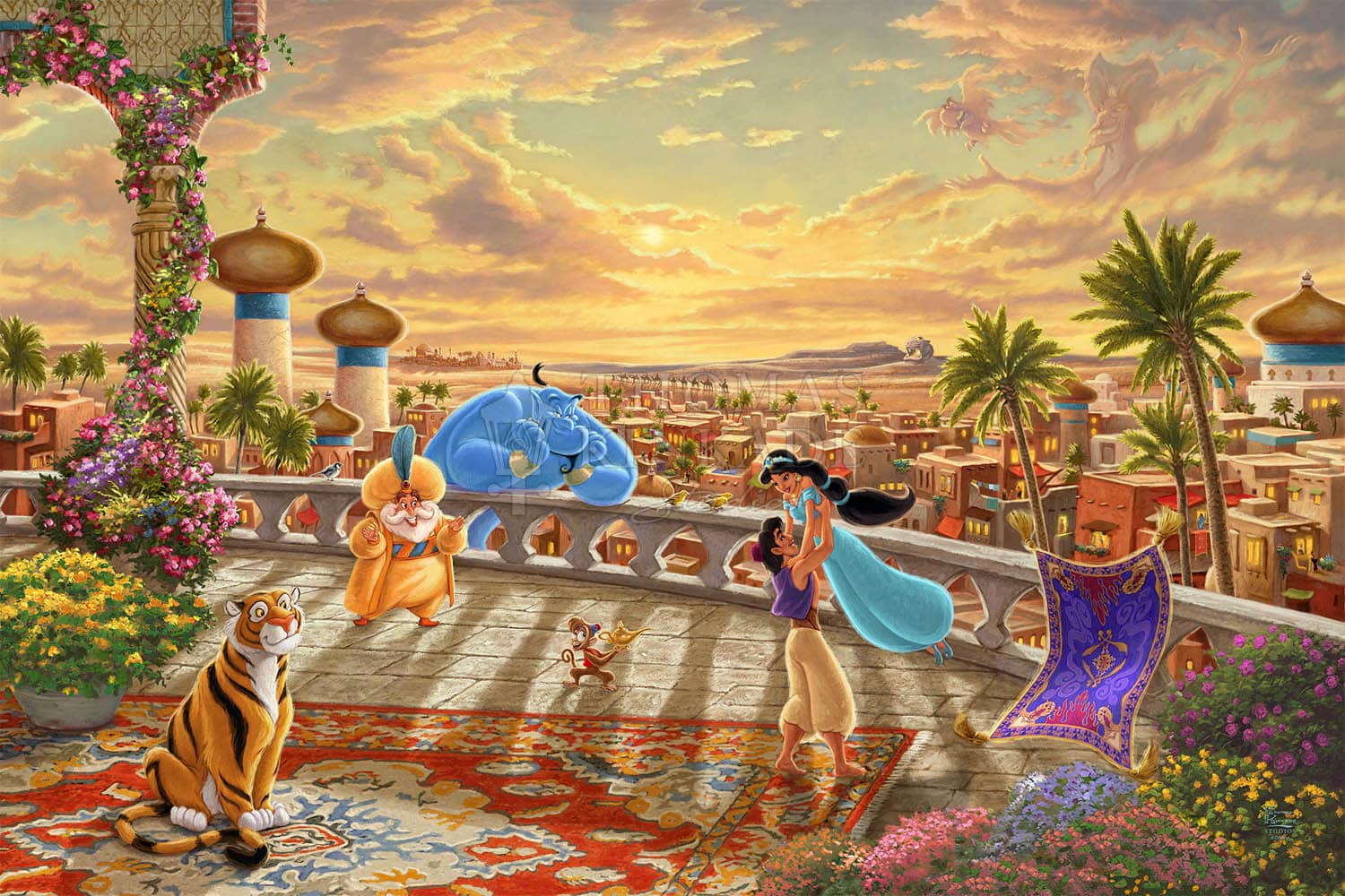 Disney Jasmine Dancing in the Desert Sunset - Jewel Edition Art - Image 18