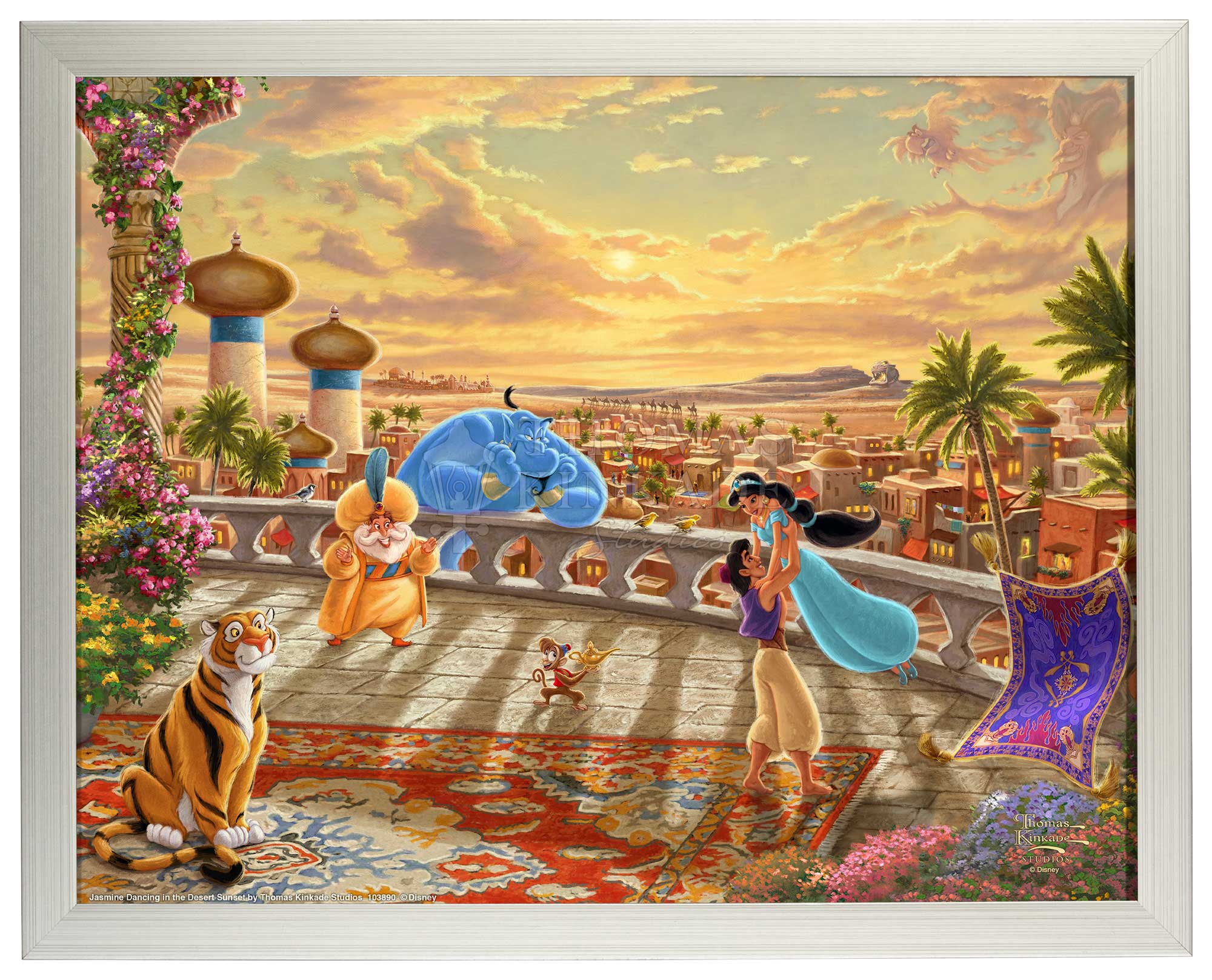 Disney Jasmine Dancing in the Desert Sunset - Art Prints - Image 2