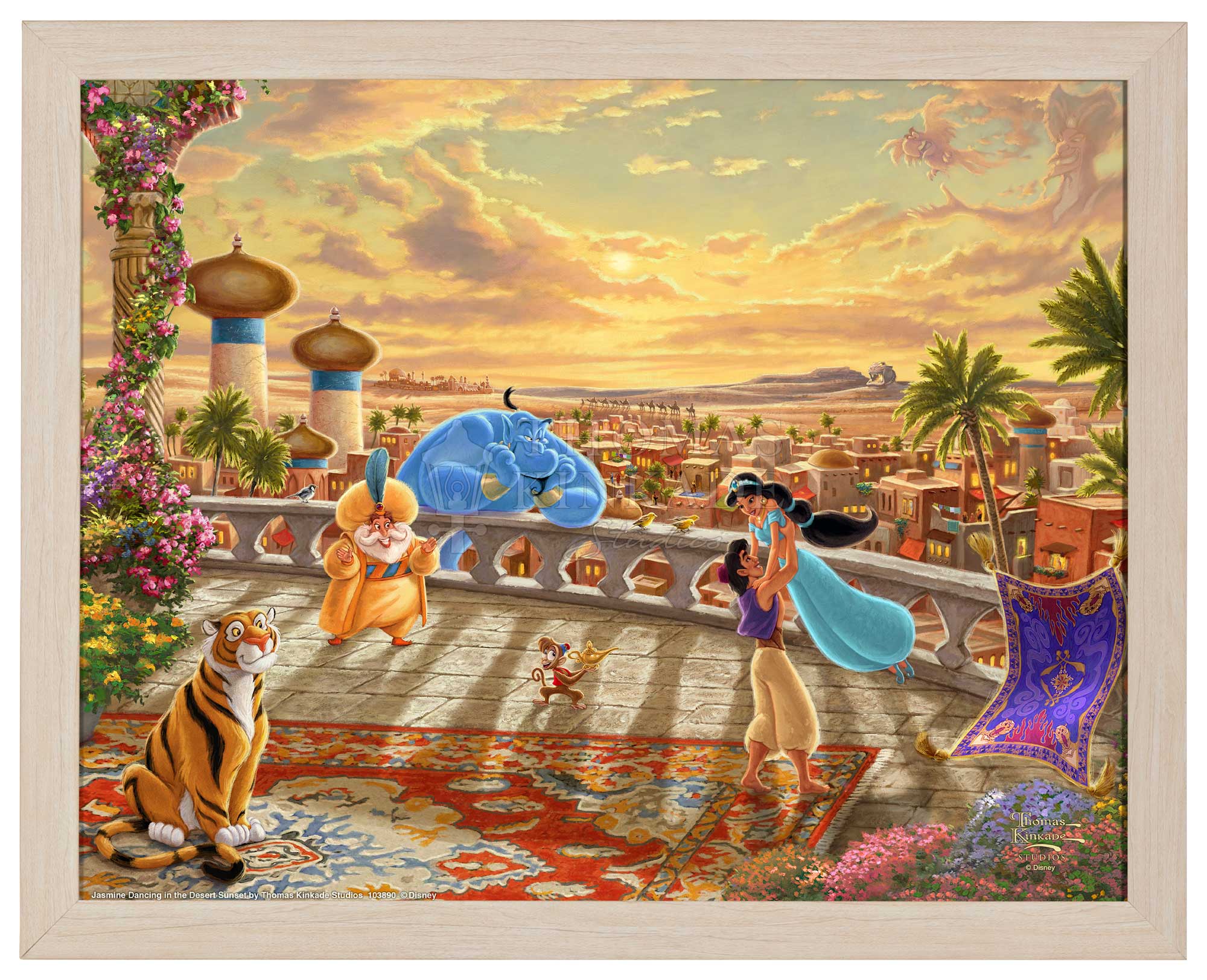 Disney Jasmine Dancing in the Desert Sunset - Art Prints - Image 3