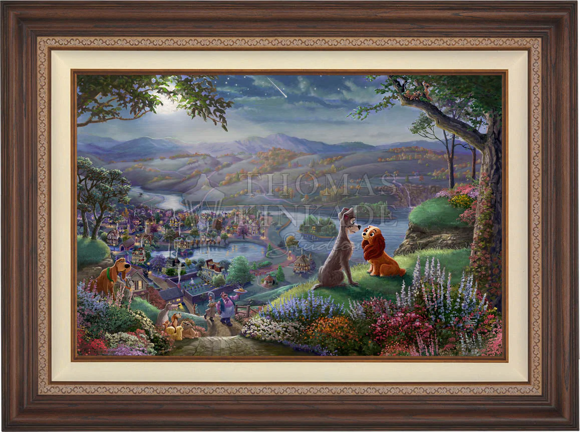 Disney Lady and the Tramp Falling in Love - Jewel Edition Art - Image 11
