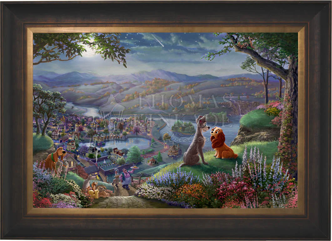 Disney Lady and the Tramp Falling in Love - Jewel Edition Art - Image 12