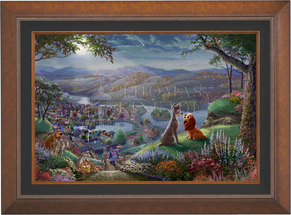Disney Lady and the Tramp Falling in Love - Jewel Edition Art - Image 3