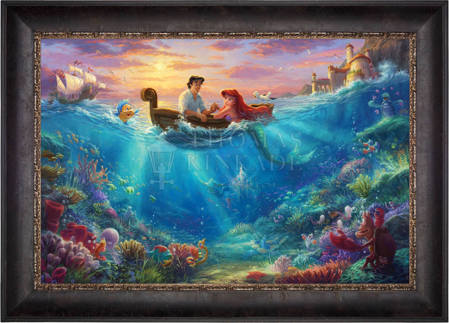 Disney The Little Mermaid Falling in Love - Limited Edition Canvas - Image 6