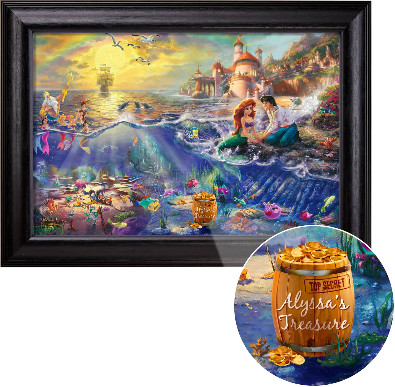 Disney The Little Mermaid - Personalized Framed Canvas - Image 12