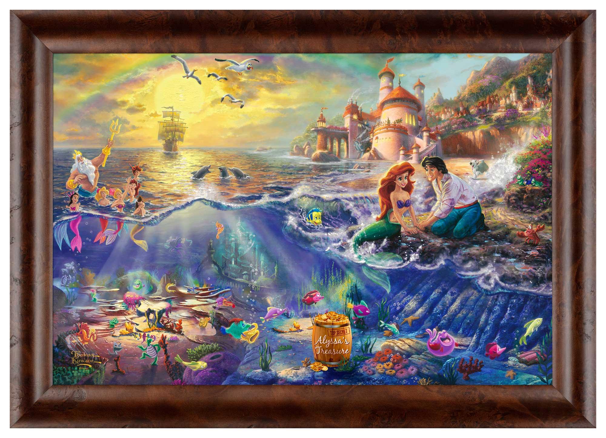 Disney The Little Mermaid - Personalized Framed Canvas - Image 2