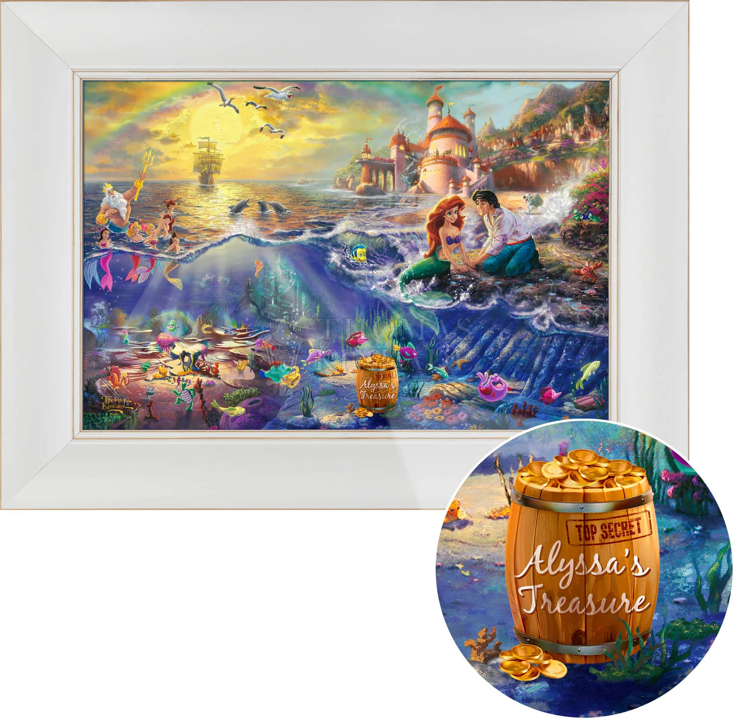 Disney The Little Mermaid - Personalized Framed Canvas - Image 8