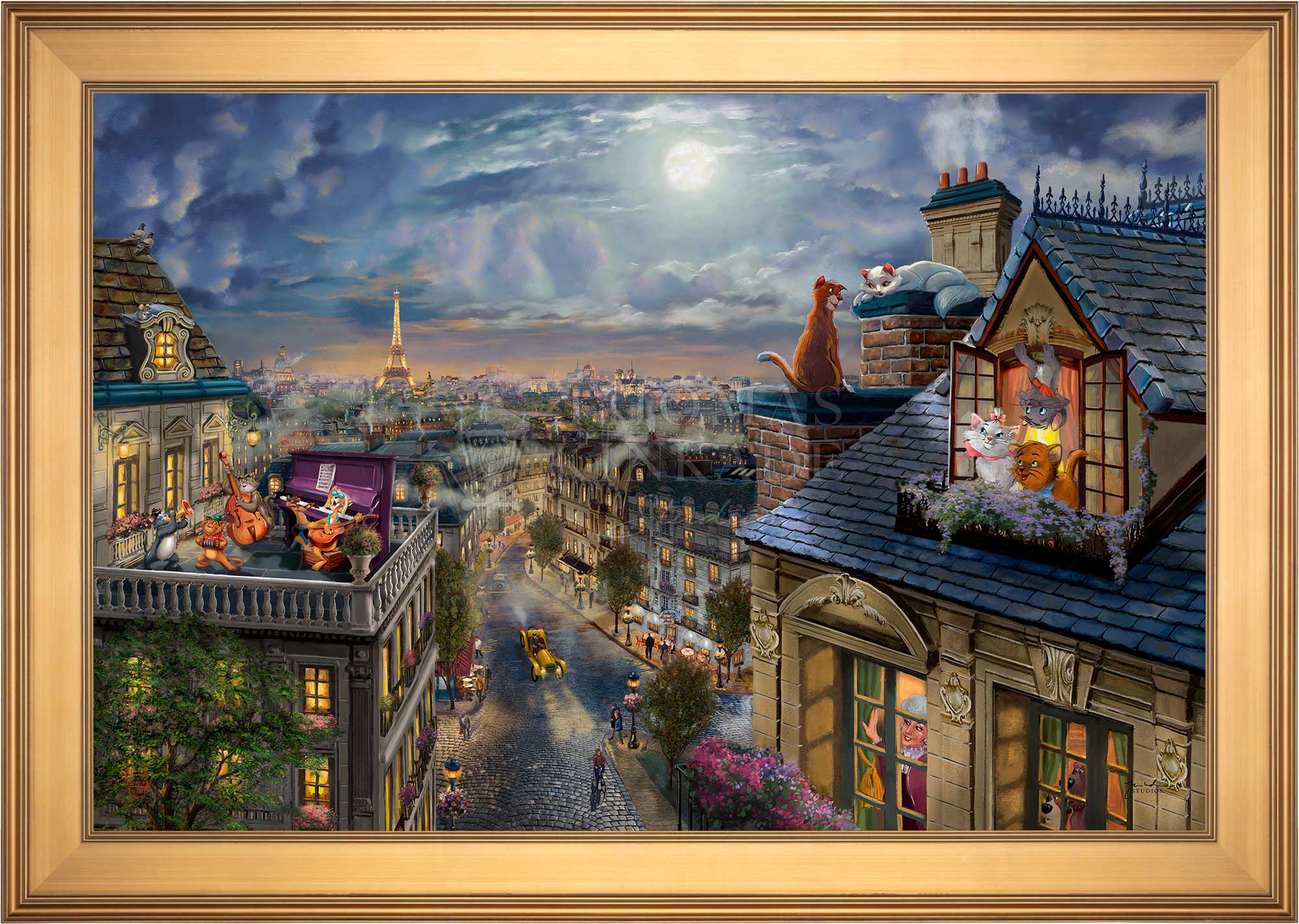 Disney The Aristocats - Love Under the Moon - Limited Edition Canvas - Image 15