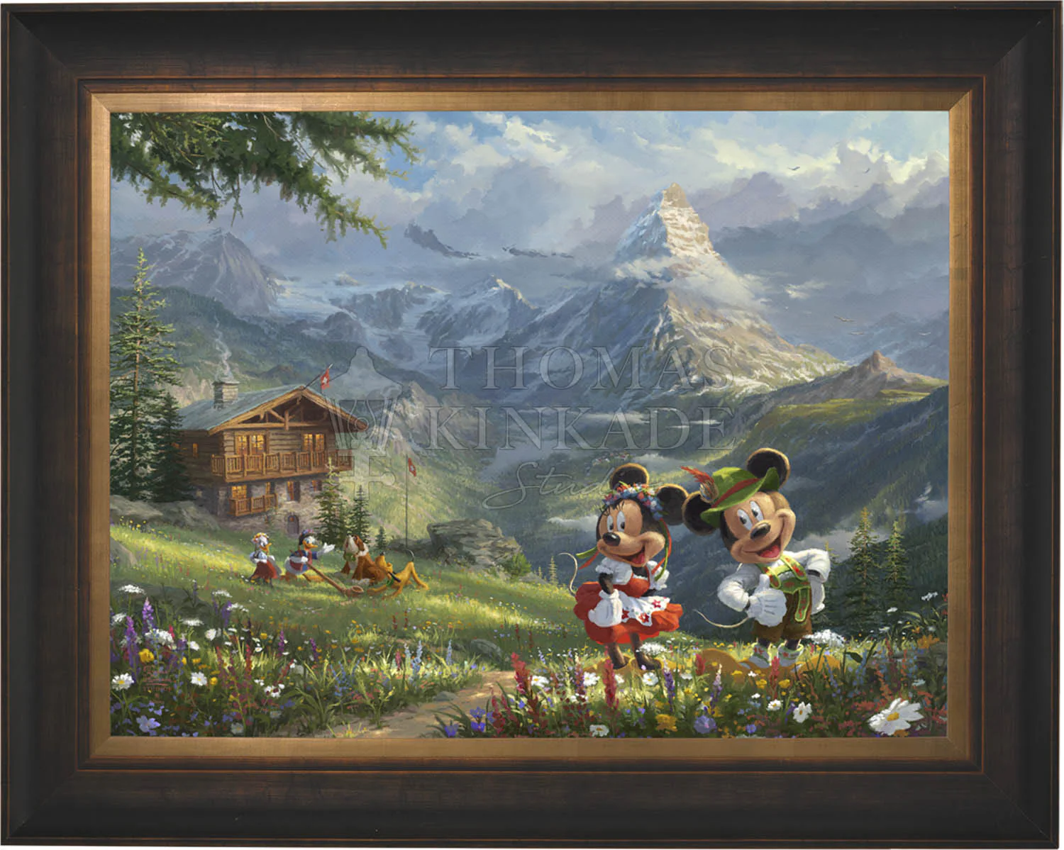 Disney Mickey and Minnie in the Alps - Jewel Edition Art - Image 11